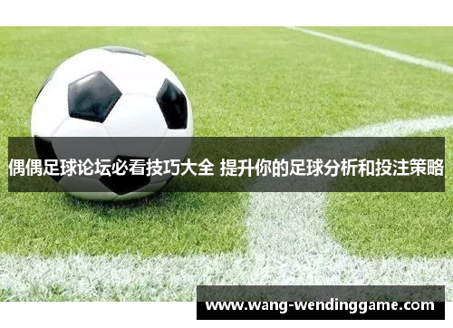 偶偶足球论坛必看技巧大全 提升你的足球分析和投注策略